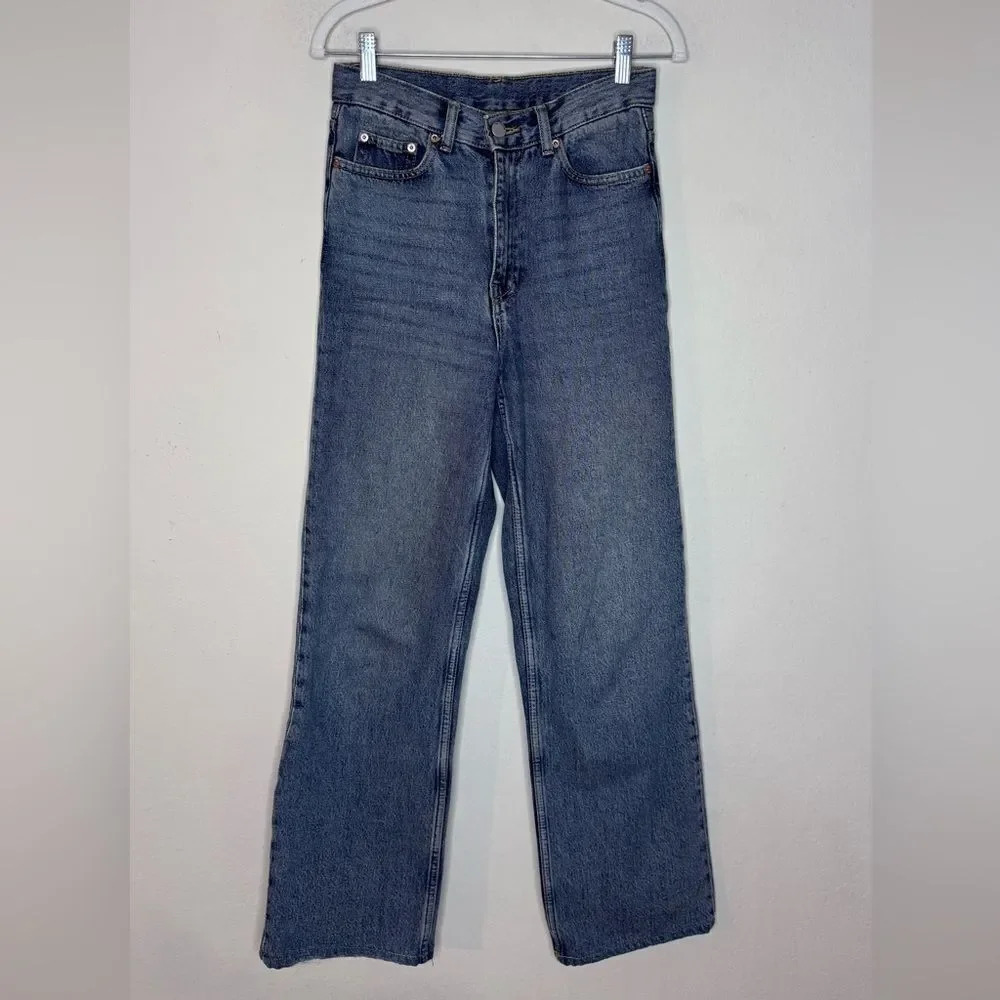 Dr. Denim Straight Leg Blue Jeans Size 2 - Picture 5 of 10